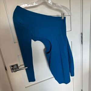 Superdown One Shoulder Blue Bodysuit XS